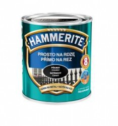 Hammerite Prosto Na Rdzę - efekt półmatowy Czarny 0,25l 
