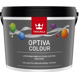 OPTIVA Colour-  Lateksowa farba do ścian i sufitów. Pełny mat. 0,9L