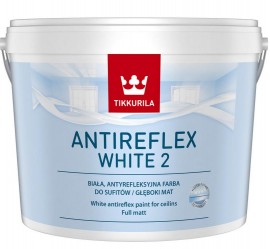 Tikkurila Anti-Reflex white [2] Antyrefleksyjna farba do sufitów.-Biała 3l 